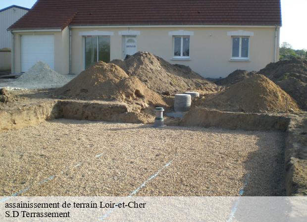 assainissement de terrain 41 Loir-et-Cher  S.D Terrassement 