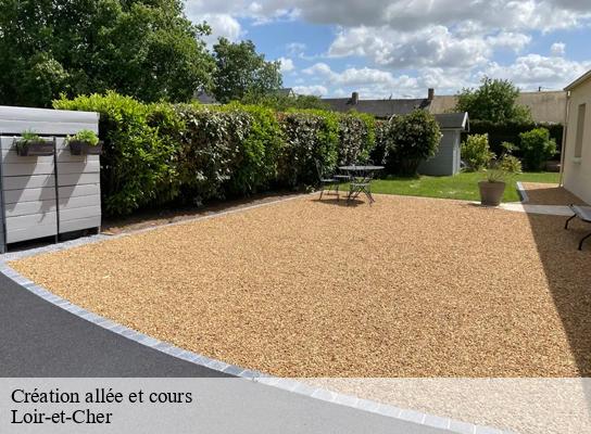 Création allée et cours 41 Loir-et-Cher  S.D Terrassement 
