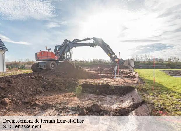 Decaissement de terrain 41 Loir-et-Cher  S.D Terrassement 