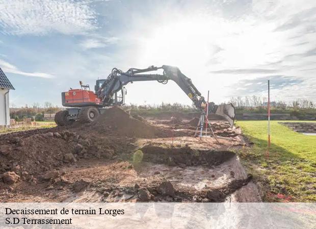 Decaissement de terrain  lorges-41370 S.D Terrassement 