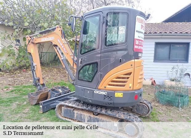 Location de pelleteuse et mini pelle  celle-41360 S.D Terrassement 