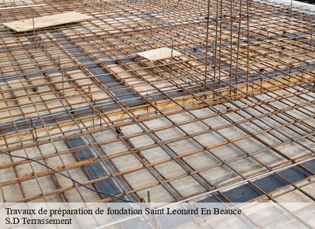 Travaux de préparation de fondation  saint-leonard-en-beauce-41370 S.D Terrassement 