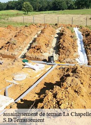 assainissement de terrain la-chapelle-montmartin-41320 S.D Terrassement