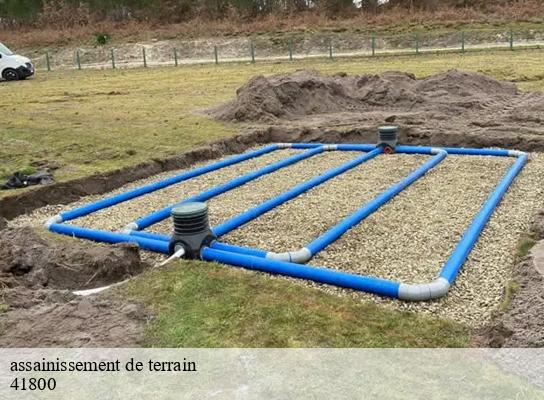 assainissement de terrain  couture-sur-loir-41800 S.D Terrassement 