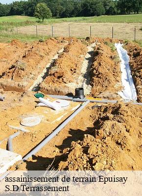 assainissement de terrain epuisay-41360 S.D Terrassement