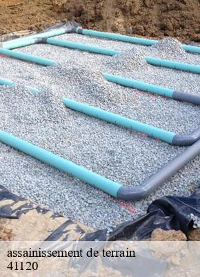 assainissement de terrain  feings-41120 S.D Terrassement 