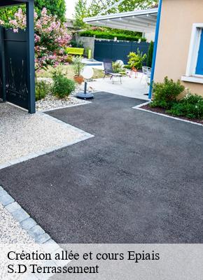 Création allée et cours  epiais-41290 S.D Terrassement 