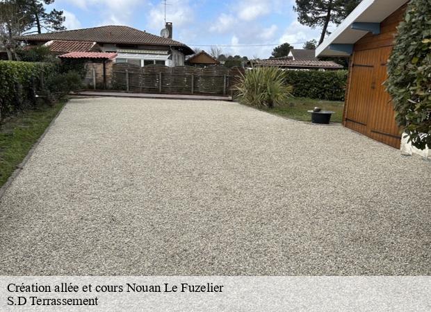 Création allée et cours  nouan-le-fuzelier-41600 S.D Terrassement 