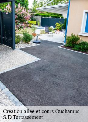 Création allée et cours  ouchamps-41120 S.D Terrassement 