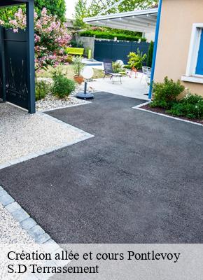 Création allée et cours  pontlevoy-41400 S.D Terrassement 