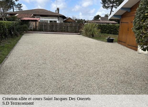 Création allée et cours  saint-jacques-des-guerets-41800 S.D Terrassement 