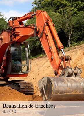 Realisation de tranchées concriers-41370 S.D Terrassement